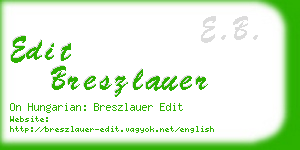 edit breszlauer business card